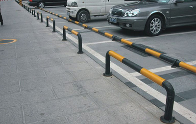 停車場安全設(shè)備20公分高防撞車桿 2米長車輛減速后退擋車器